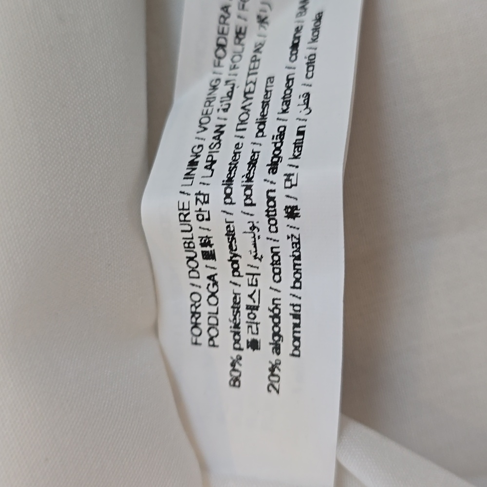 NWT, Zara, White Poplin Puff Sleeve Ruched Maxi Dress, Women's L - Picture 13 of 14